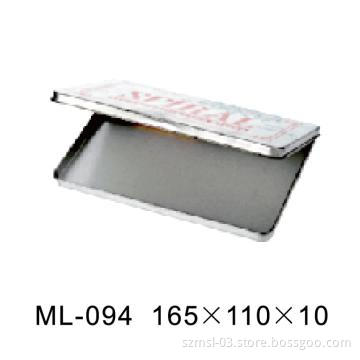 Pencil box, rectangular tin box, tin box, tin can